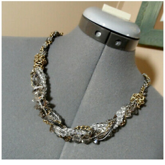 Ann Taylor LOFT Fancy Necklace Vintage chain look - Picture 3 of 8